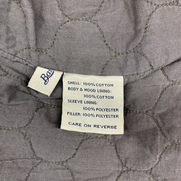 Hooded Bass Kaki Lined Coat Size Small. Rare in Canada! - Picture 3 of 15